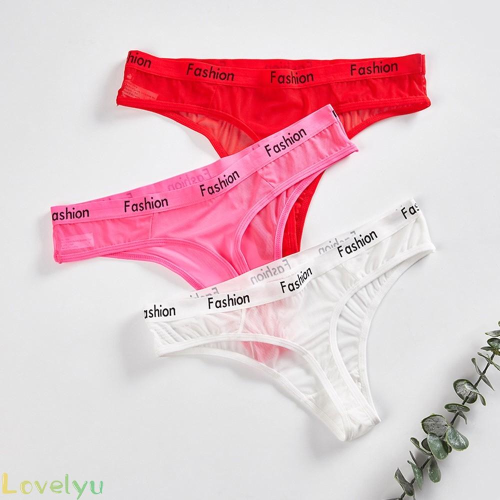 【LOVELYU】Panties Briefs Thong Thong Panties Underwear Comfortable Large Size Sexy Kit New【Good Quality】