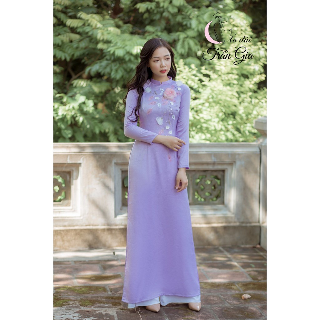 Áo dài truyền thống đẹp ⚡FREESHIP⚡ Áo dài nữ chất lụa Tô Châu cao cấp thời trang nữ