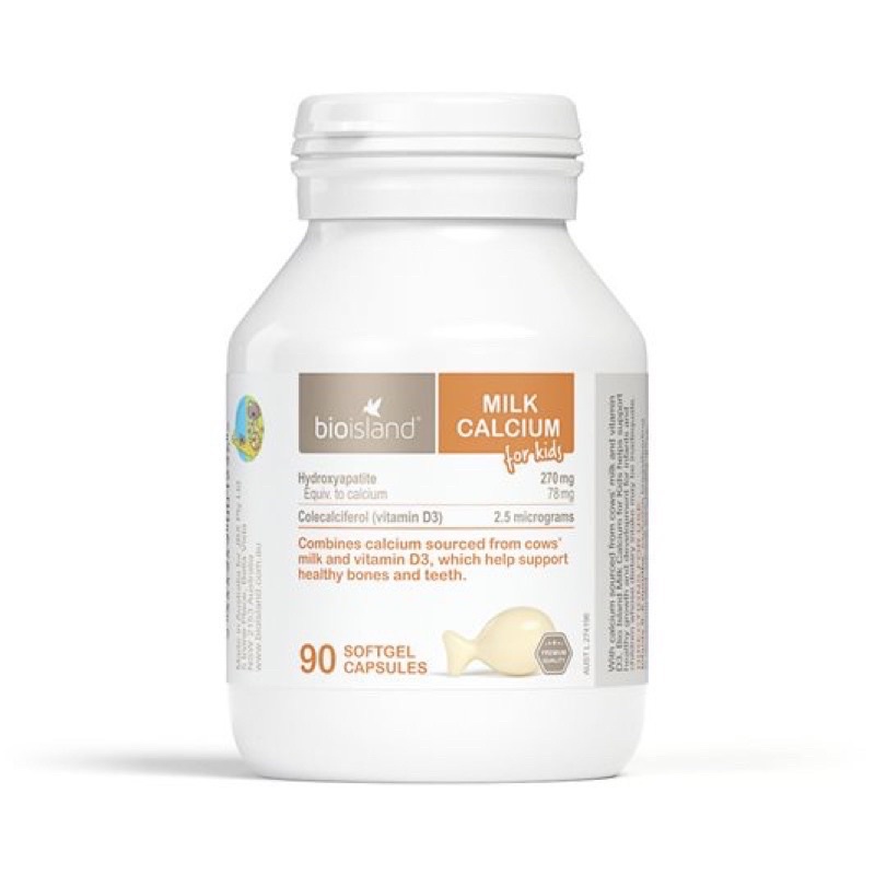 Viên uống Canxi milk Bioisland hàng Úc 90 viên