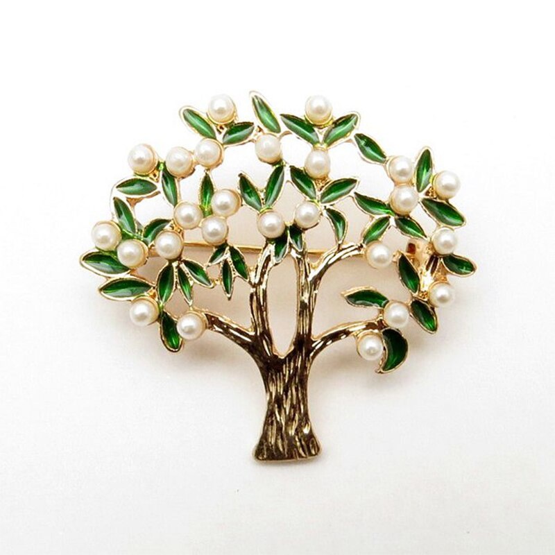 Ghim CàI ÁO HìNh Cây ĐíNh Kim Cương Giả ThờI Trang Cho Nữ