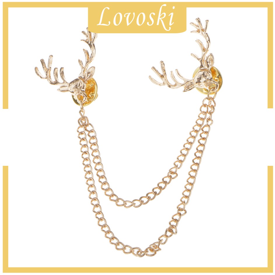 Ghim Cài Áo Hình Đầu Hươu Giáng Sinh Thời Trang