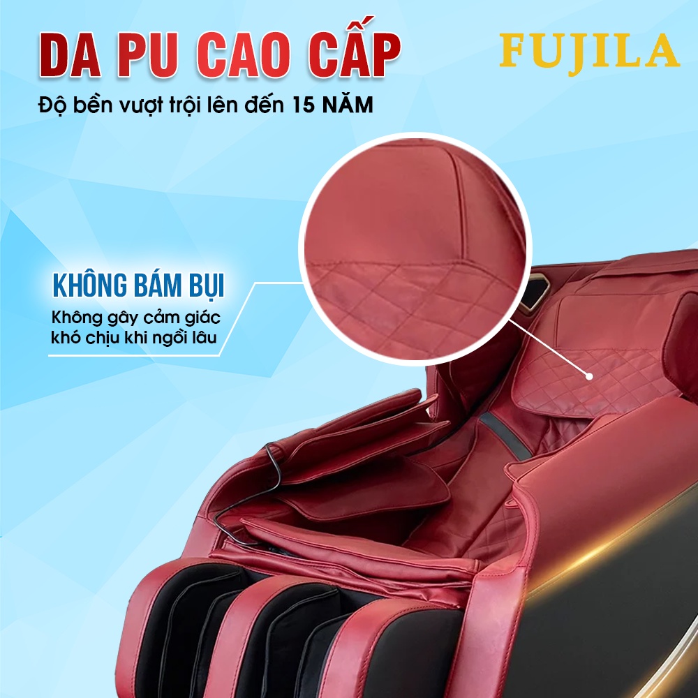 Ghế massage FUJILA K10 có con lăn massage 3D êm ái, phù hợp với người lớn tuổi - Phiên bản cao cấp