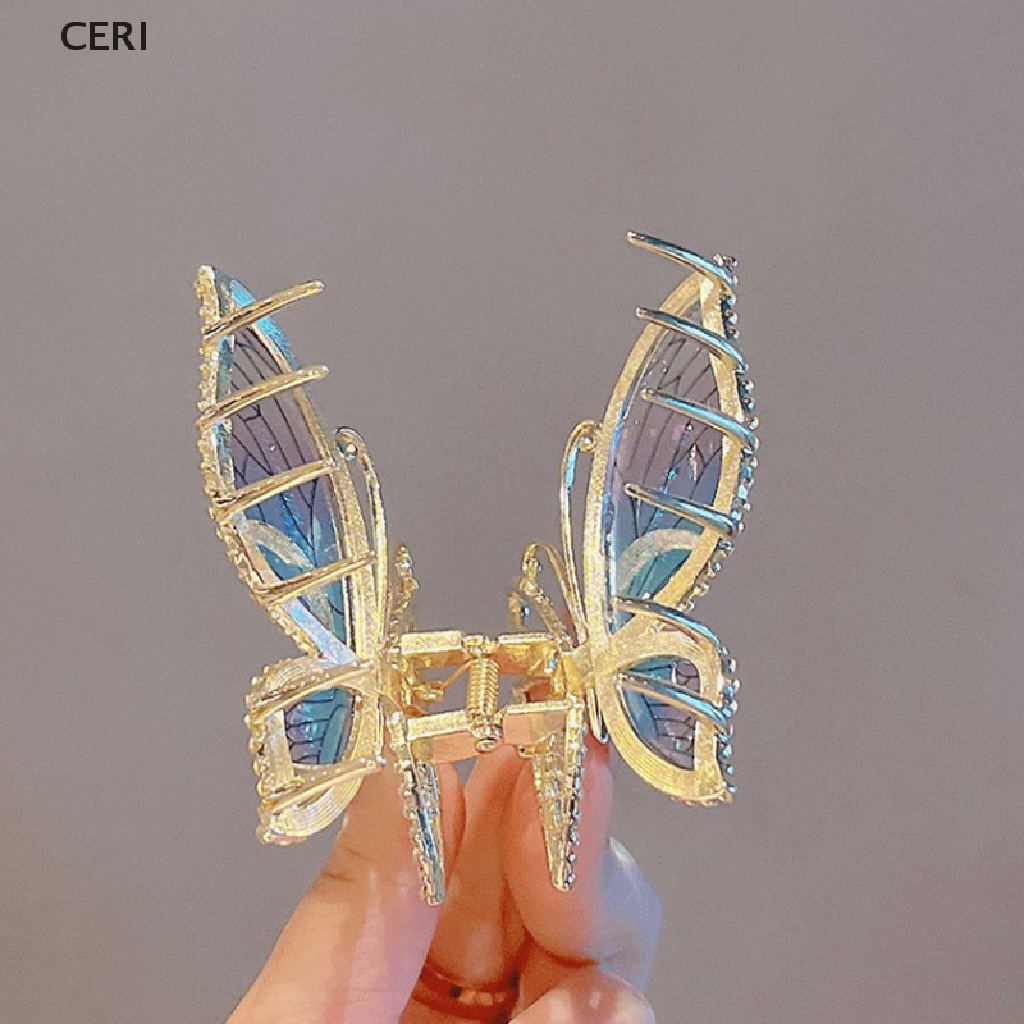 Kẹp Tóc Hình Bướm / Cá Mập Màu Nhám Thời Trang Cho Nữ