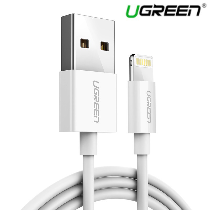 Dây Cáp Sạc điện thoại Iphone ipad Lightning 2.4A UGreen 20728 1.2M - UGreen 20728 US155