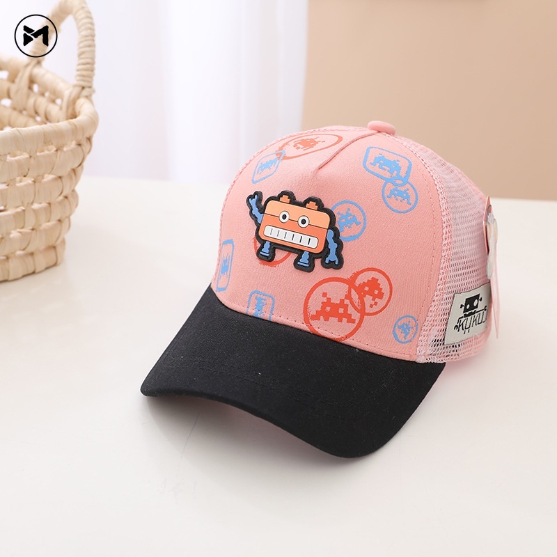 Nón Lưỡi Trai Phối Lưới Thoáng Khí Thời Trang Cho Bé