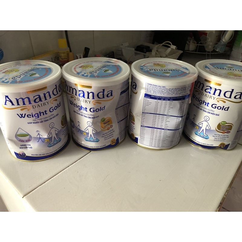 sữa người gầy Amanda 900g( Móp Vỏ)