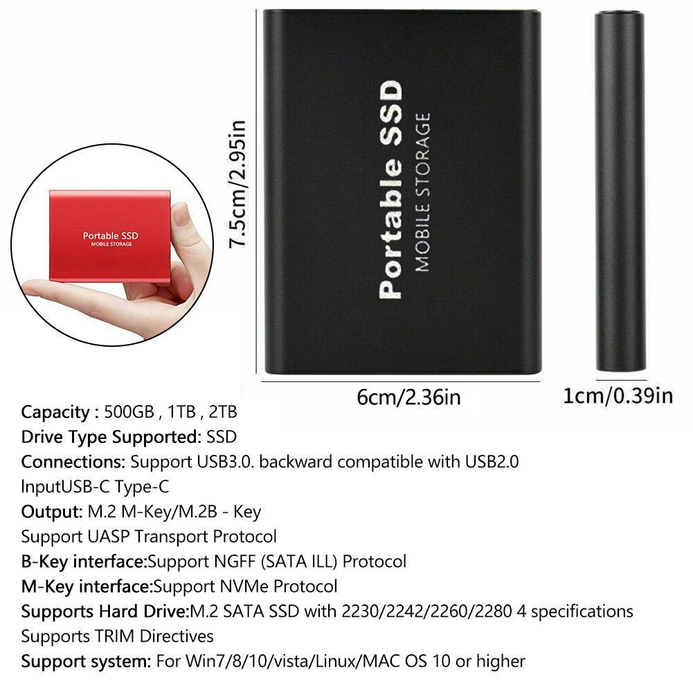 Ổ Cứng Di Động 500G / 1TB / 2TB E9E1 Chất Lượng Cao | BigBuy360 - bigbuy360.vn