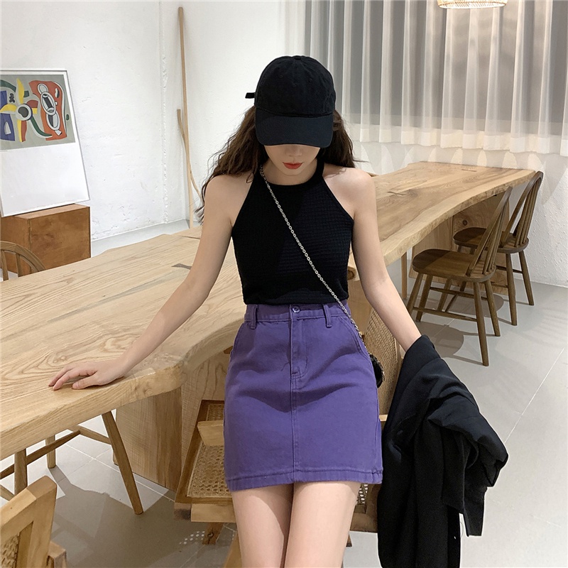 Áo 2 dây cổ yếm họa tiết ô kẻ vuông
