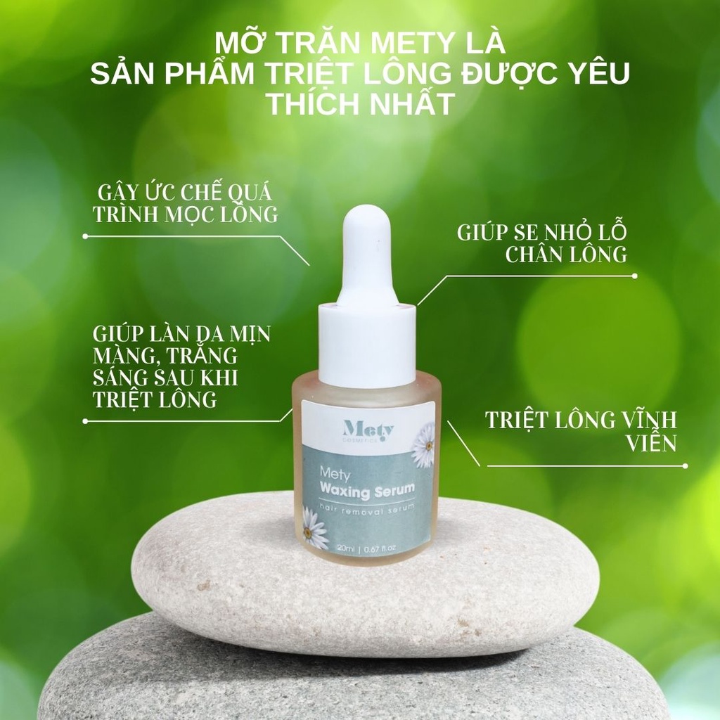 Mỡ trăn triệt lông vĩnh viễn Mety waxing serum nguyên chất  dùng cho Bikini, Vùng Kín, Chân Tay, Nách