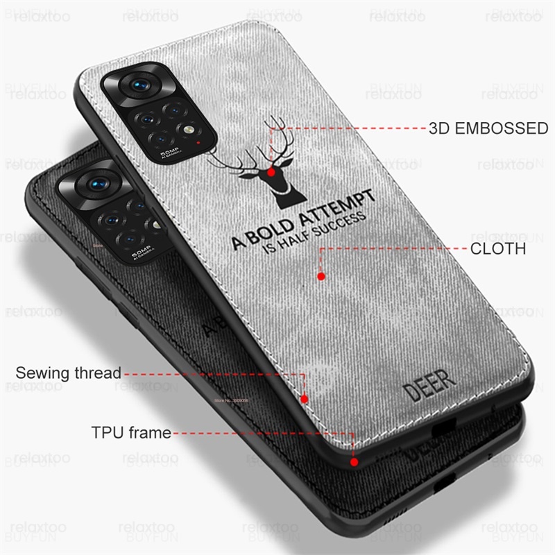 Ốp Điện Thoại Vải Mềm Chống Mồ Hôi Cho Xiaomi Redmi Note11 Note 11s Note 11 Pro s 11T 5G 4G Phone Case