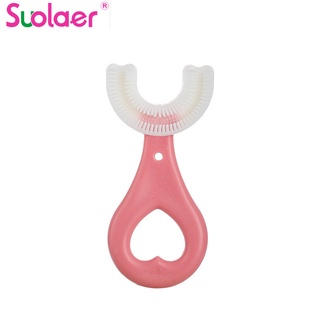 Bàn chải đánh răng Suolaer hình chữ U có đầu mềm cho bé từ 2-12 tuổi