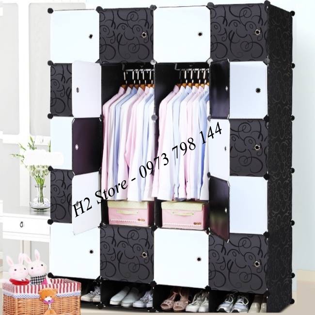 [RẺ NHẤT SHOPEE] TỦ NHỰA LẮP GHÉP 20 Ô + 4 GIÀY VÁCH ĐEN ĐỂ ĐỒ ĐA NĂNG THÔNG MINH CHO BÉ sâu 47cm