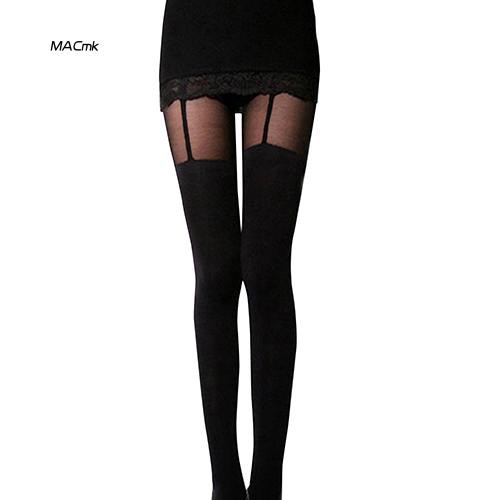 MAC1_Fashion Stretchy Stockings Sweety Black Leggings Socks Decorated Garters