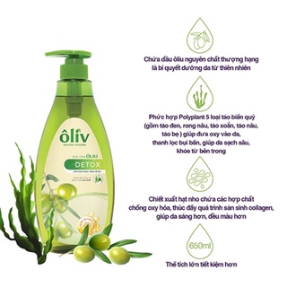 Sữa tắm dưỡng ẩm sáng da Oliv by Provence 650ml🌼🌼