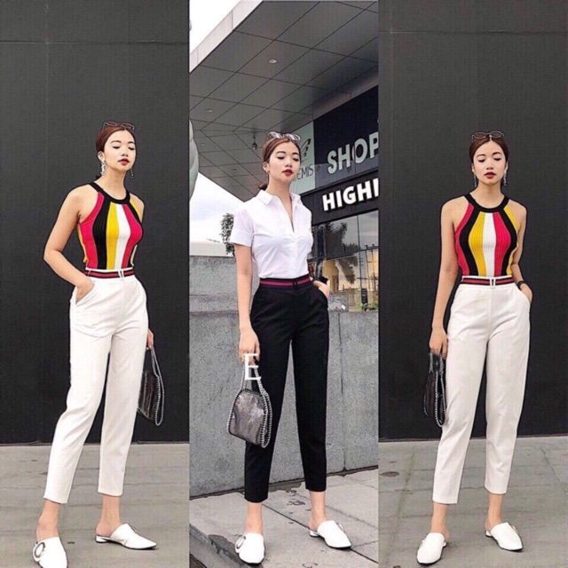 QUẦN ÂU PHỐI ĐAI ĐỎ