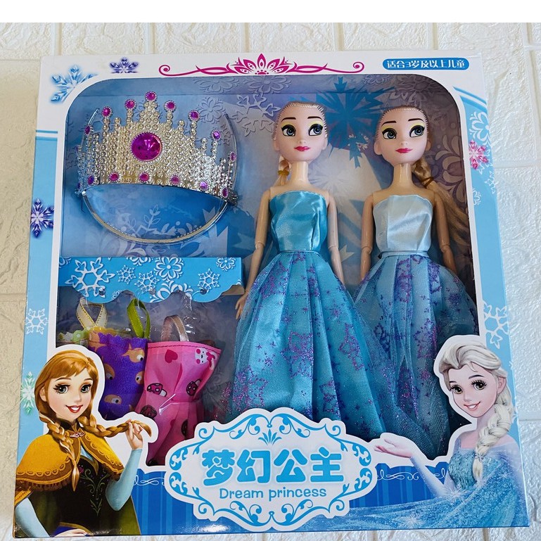 Búp Bê Barbie , công chúa Frozen Thêm  Váy búp bê và phụ kiện.