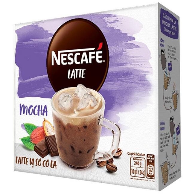 combo 10 gói Cà phê hòa tan Nescafé Latte Cafe Coffee