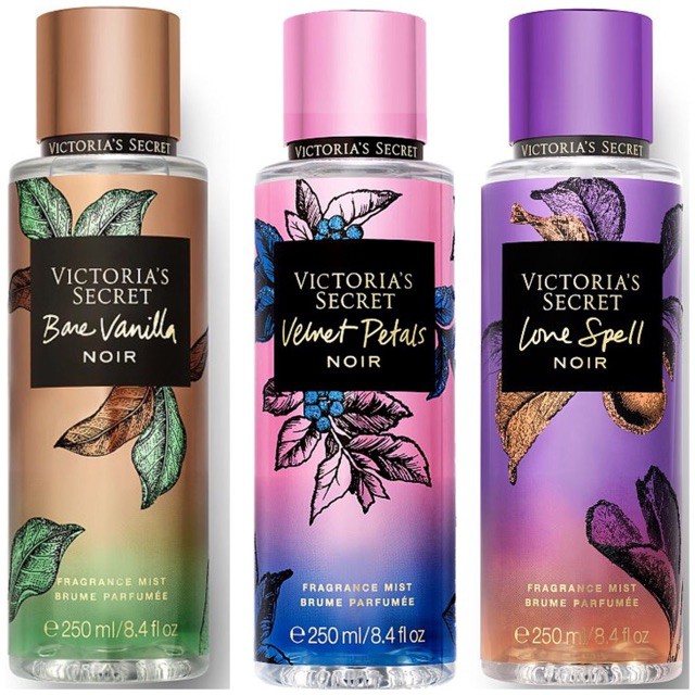 𝗕𝗢𝗗𝗬𝗠𝗜𝗦𝗧⚜️Mẫu thử xịt thơm Body Mist Victoria's Secret-  Velvet Petals Noir 250ml