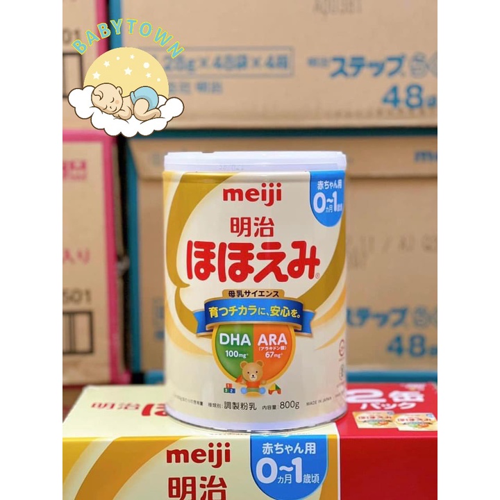Sữa Meiji Lon Nội Địa Nhật 800gr , Meiji HP 850gr (Date 2024)