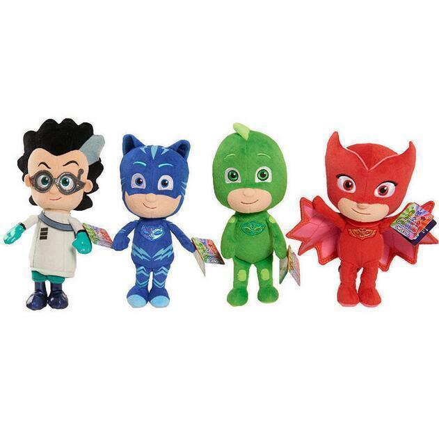 Bộ 4 thú nhồi bông hình các nhân vật trong PJ Masks Gekko Catboy Owlette Romeo