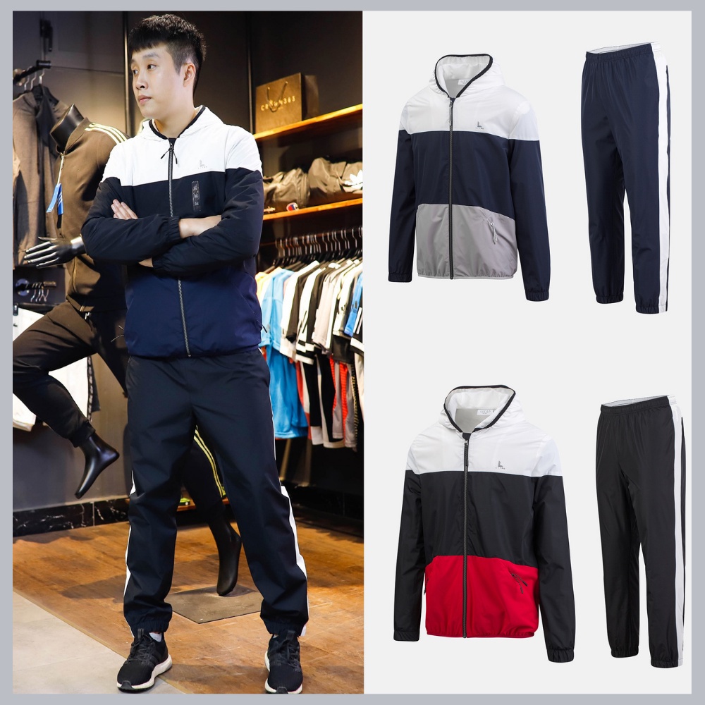 ✔▼✖Bộ gió nam cao cấp LITRO quần áo thể thao thu đông có mũ trùm hàng thiết kế xuất khẩu BG01