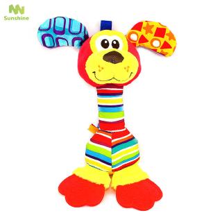 ♥♣♥ Fashion Children Plush Toys Colorful Animal Shape Lovely Appease Dolls Rattles Grasping Toy For 0-3 Years Baby Kids Gift