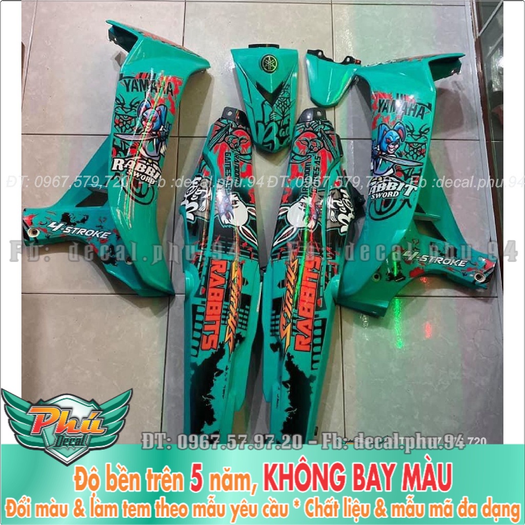 Tem Rời Sirius Rabbit xanh lục bảo (K) -1