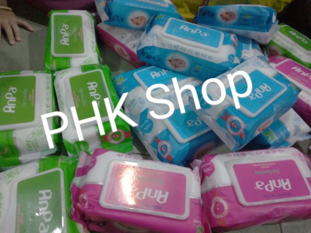 Combo 5 bịch KHĂN ƯỚT ANPA 70K GÓI 80M PHK SHOP