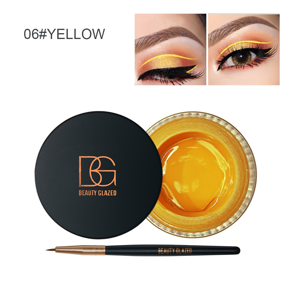 Gel Kẻ mắt và lông mày kèm cọ vẽ tiện lợi BEAUTY GLAZED