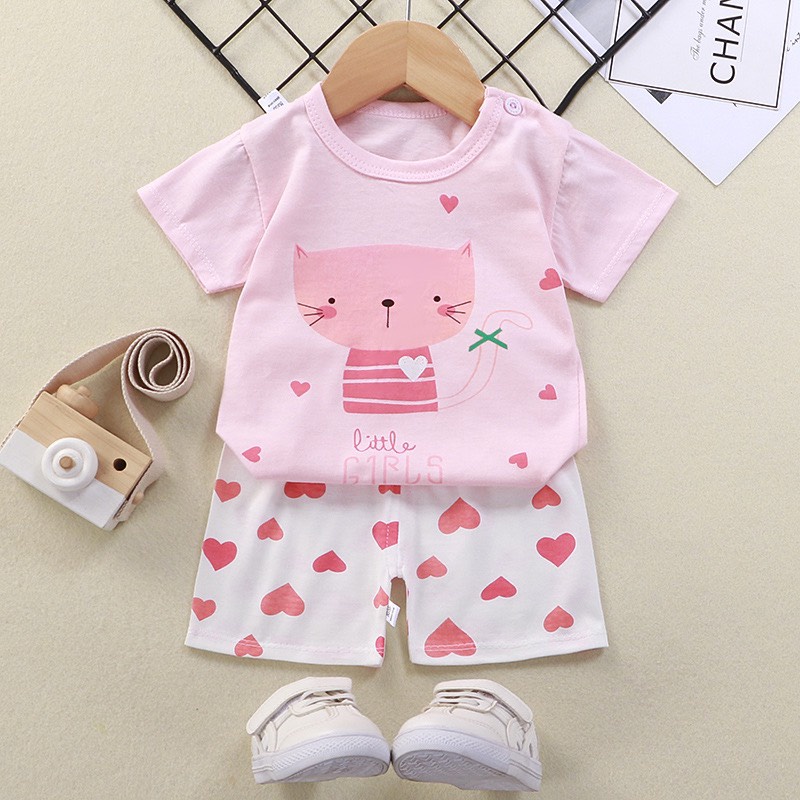 Bộ cotton cộc tay hàng qc cho bé  - p2