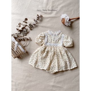 [Hany Baby] Giỏ Cói Đan Thắt Nơ Ren