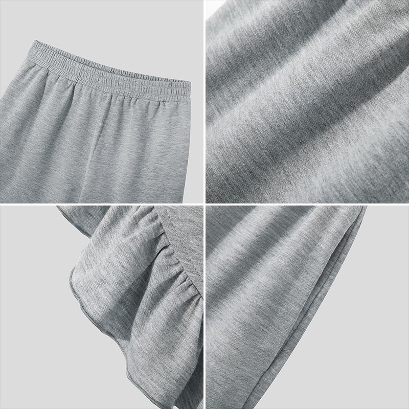 Incerun Mne 'S Quần Short Dáng Rộng Lưng Thun Phối Bèo Thời Trang Mùa Hè Dành Cho Nữ