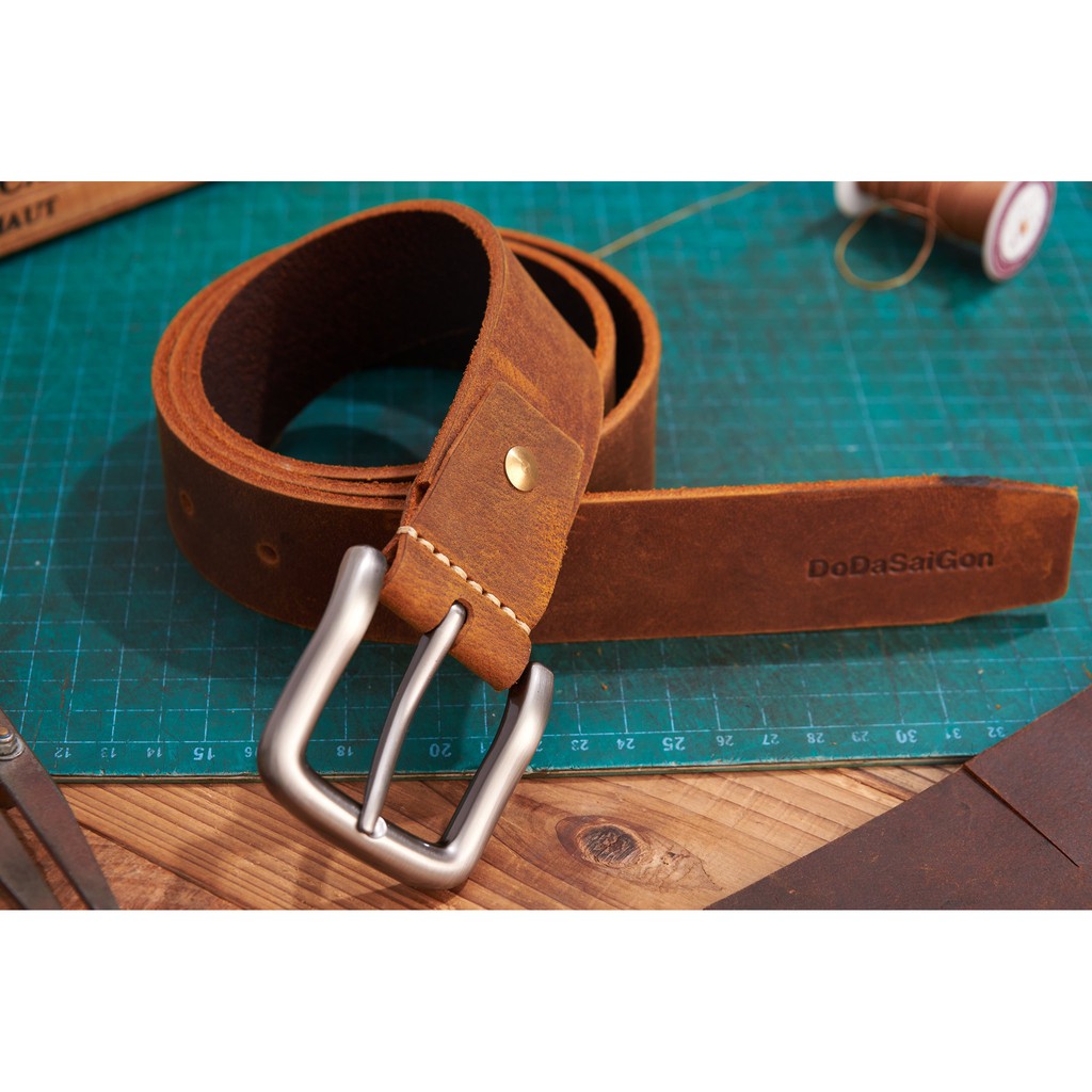 Thăt lưng nam da bò SÁP cao cấp, da thật 100% TL35