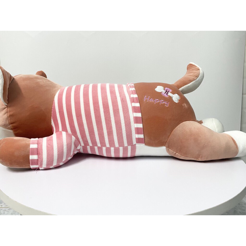 Bộ chăn gối văn phòng Mền Gối Gấu Bông Chó Husky Mặt Ngáo 3 Trong 1