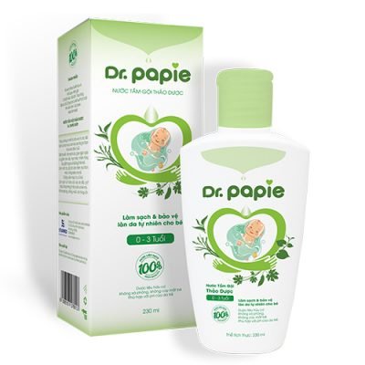 Nước tắm gội thảo dược cho bé Dr.Papie chai 200ml - có bán sỉ