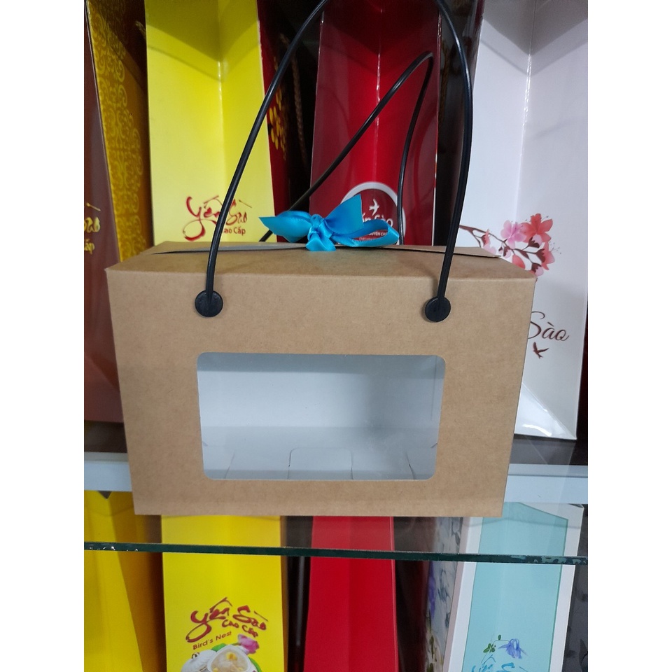 Túi giấy draft đựng set yến baby  18.8x12.5x9.2
