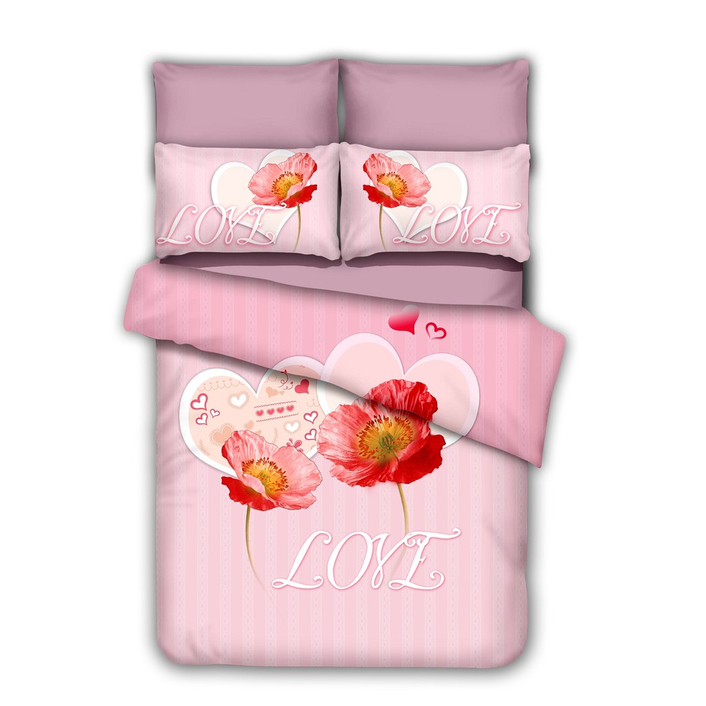 Bộ chăn ga áo gối Micro Satin NV Venecia 1m6x2m 1m8x2m +30cm