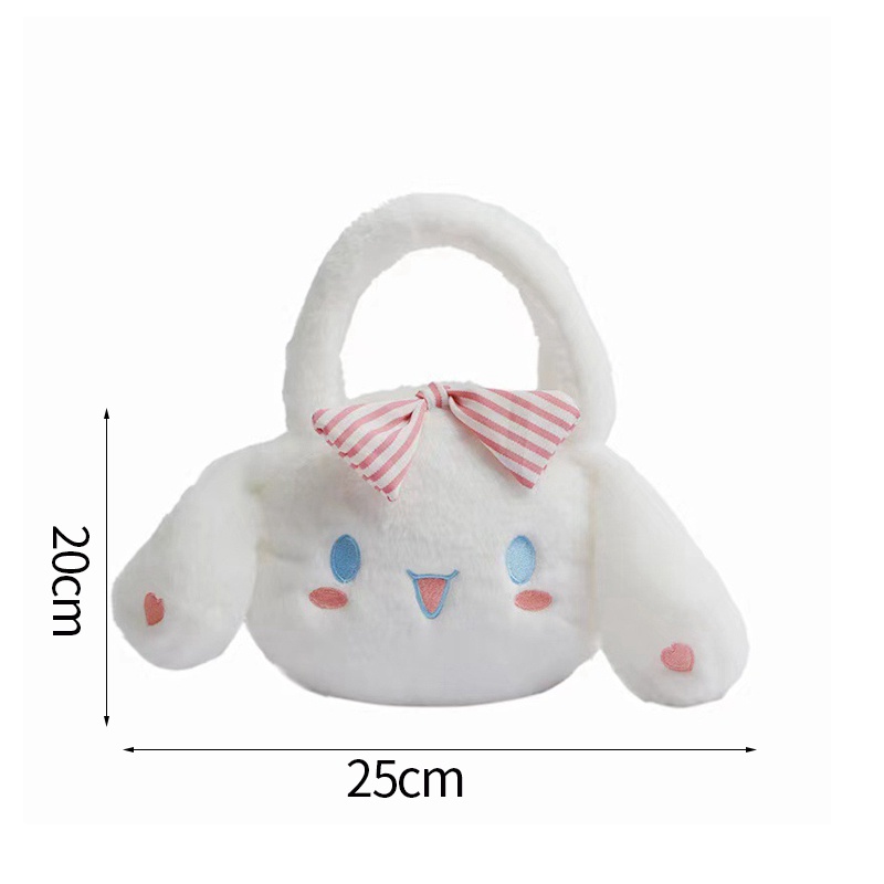 Túi Đựng Mỹ Phẩm Cầm Tay Họa Tiết Hoạt Hình Cinnamoroll Đáng Yêu Cho Nữ