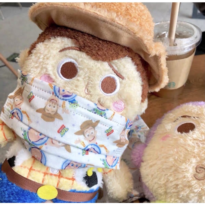 Khẩu trang in hình Toystory Chính Hãng x Mask of the Bear trẻ em và người lớn