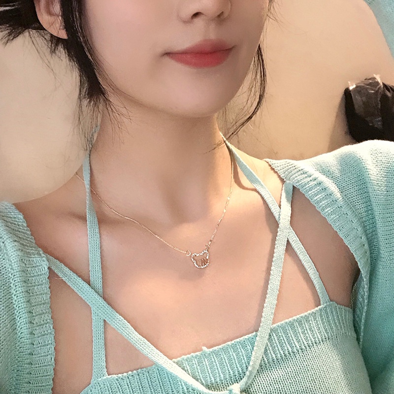 Vòng Cổ Choker Mặt Hình Gấu Đính Đá Pha Lê Độc Đáo JP5