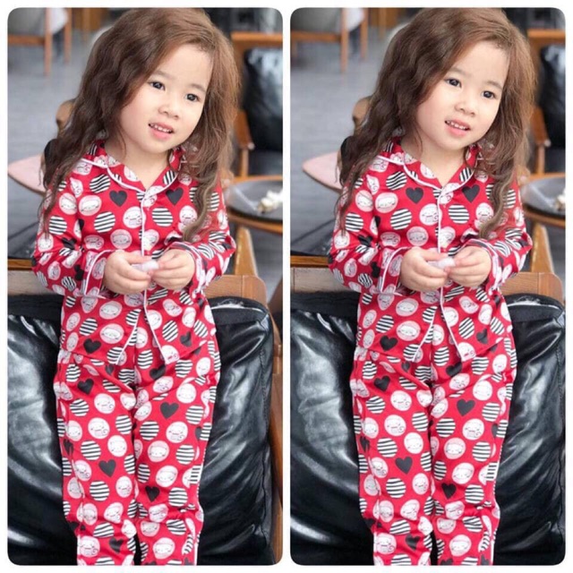 Pijama phi lụa cho bé