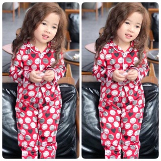 Pijama phi lụa cho bé