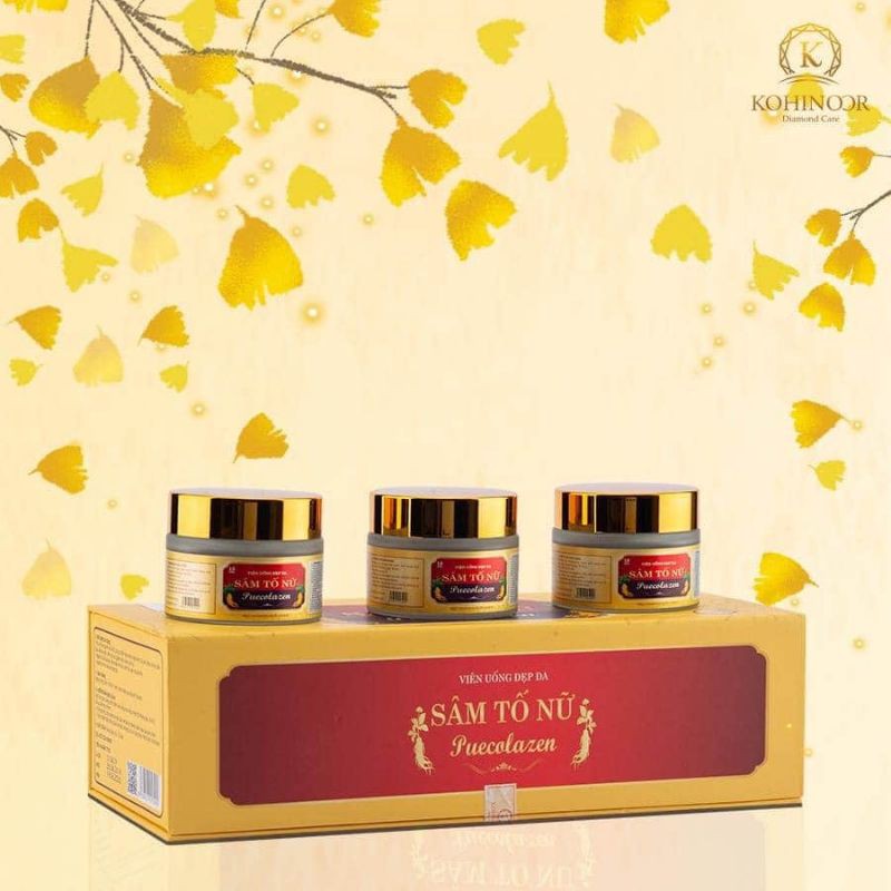 [CHÍNH HÃNG] SÂM TỐ NỮ ĐẸP DA PUECOLZEN