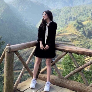 Váy xuất zara nâu