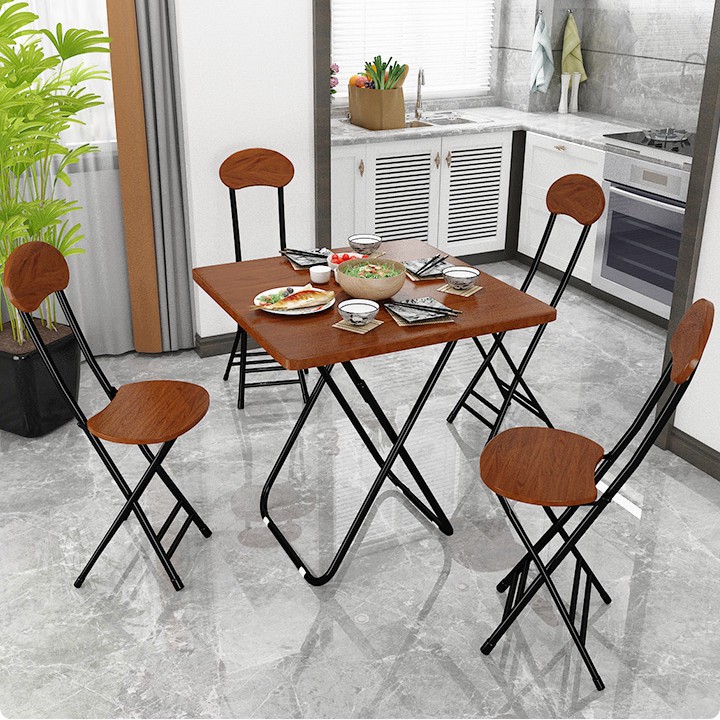 Bàn Ăn, Bàn Cafe 2 Mảnh Vuông 80x80cm  Gấp Gọn Tiện Lợi Đa Chức Năng BETA HOME b028-8 | BigBuy360 - bigbuy360.vn