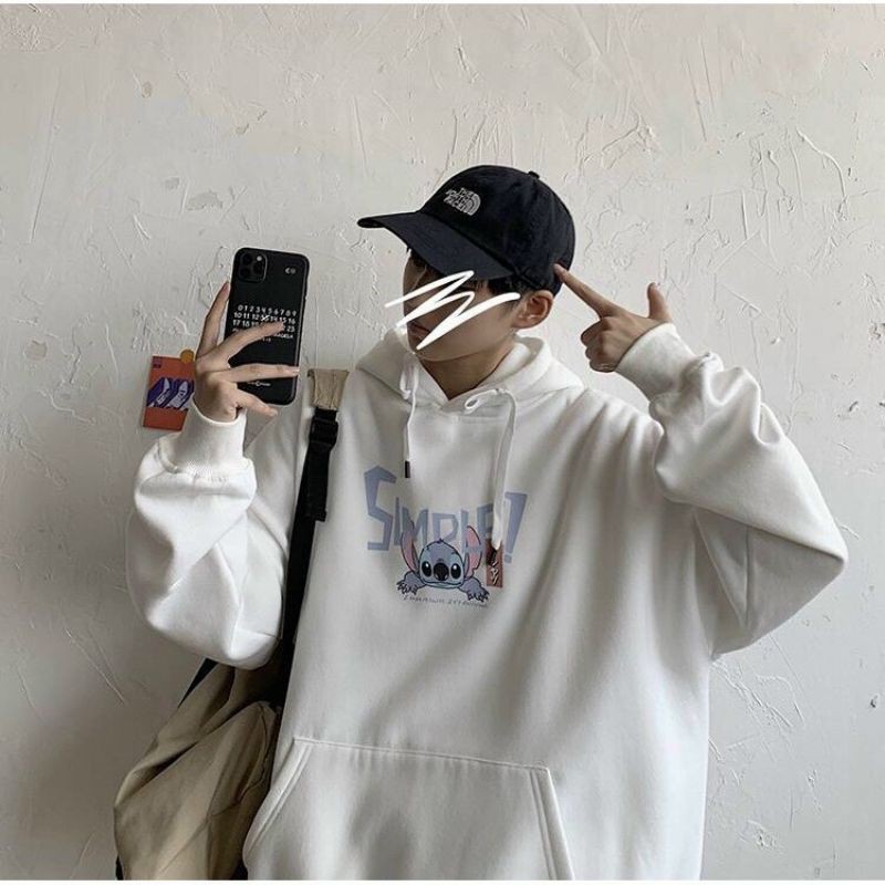 Áo hoodie nỉ ngoại unisex chống nắng nam nữ chất form rộng in hình chuột cute có kèm video | BigBuy360 - bigbuy360.vn