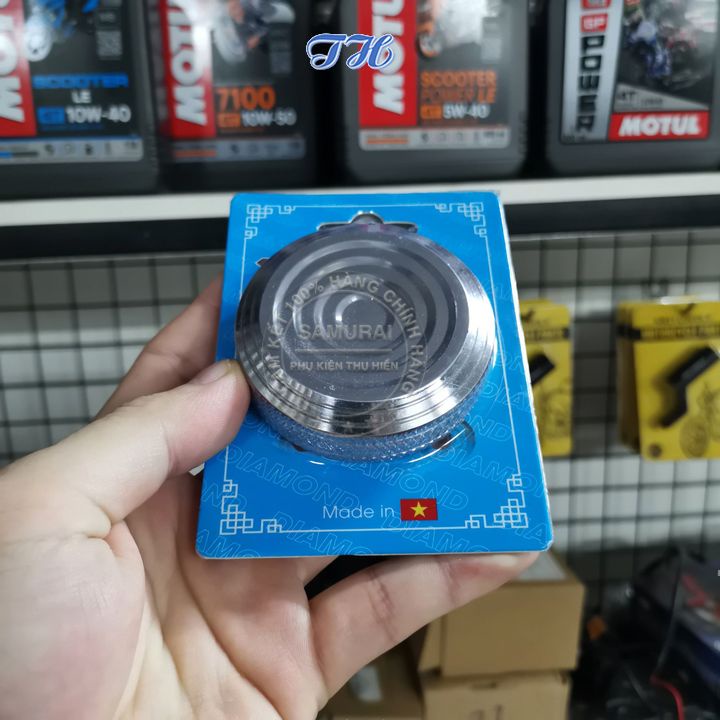 Nắp Bình Xăng Salaya Inox 304 Nhôm cnc Gắn Nhiều Dòng Xe như Wave, Sirius, Airblade, Dream, Exciter 150 ,.....
