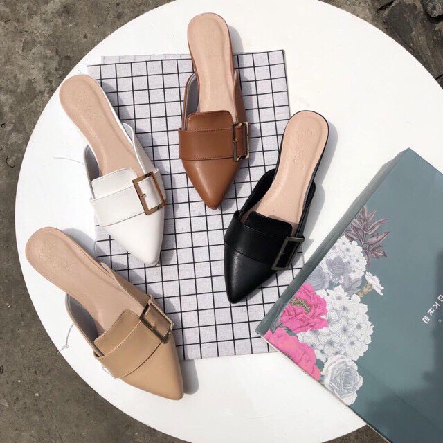 Sục Nữ KÈM MÓC VUÔNG gót thấp Dễ ĐI Siêu Xinh Thanh Lịch Trang Nhã | BigBuy360 - bigbuy360.vn