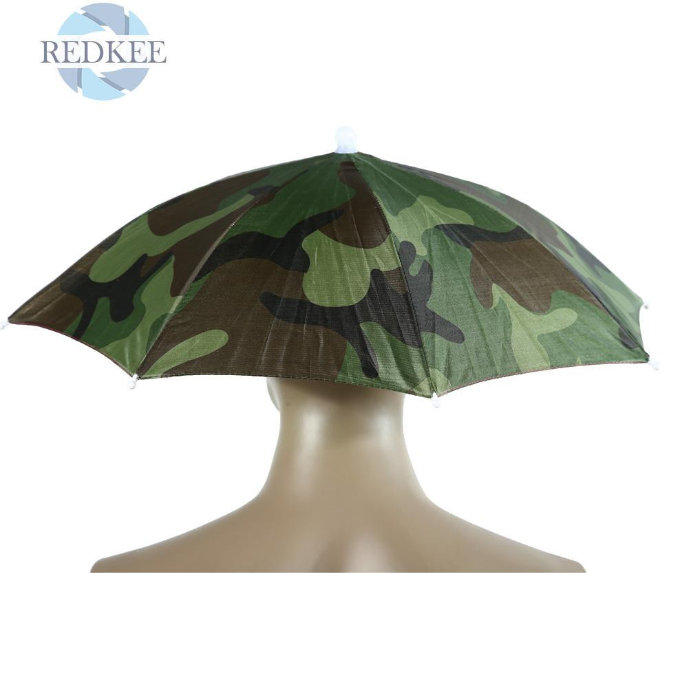 Nón Dù Đội Đầu 55cm Có Thể Gấp Gọn Tiện Dụng Mang Theo Câu Cá / Cắm Trại