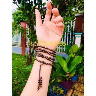 Chuỗi tràng hạt trầm hương thiên nhiên 4ly 108 hạt-216 hạt thơm vĩnh viễn